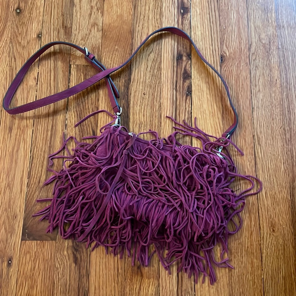 Purple suede Rebecca minkoff